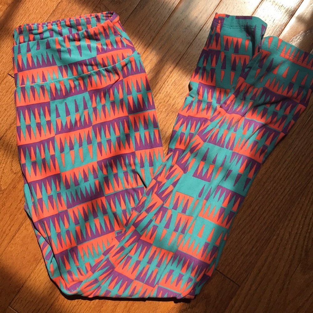 Lularoe tall/curvy teal leggings